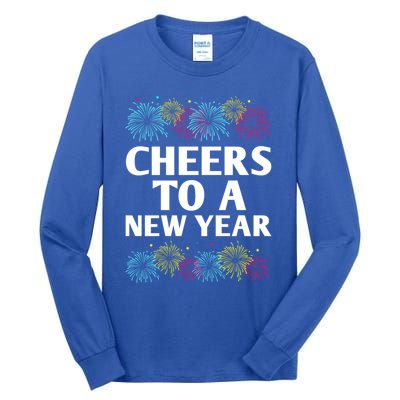 Cheers To A New Year Party Happy New Year Reunion Nye Family Gift Tall Long Sleeve T-Shirt