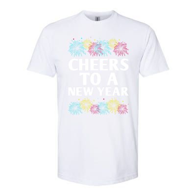 Cheers To A New Year Party Happy New Year Reunion Nye Family Gift Softstyle® CVC T-Shirt