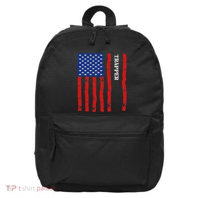 Cool Trapper Accessories Things Stuff Usa Flag 16 in Basic Backpack