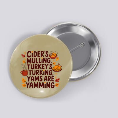 Cider Turkey And Yams Thanksgiving Food Sayings For Host Button