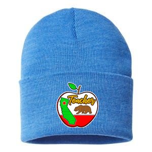 California Teacher Appreciati To School Gift Sustainable Knit Beanie