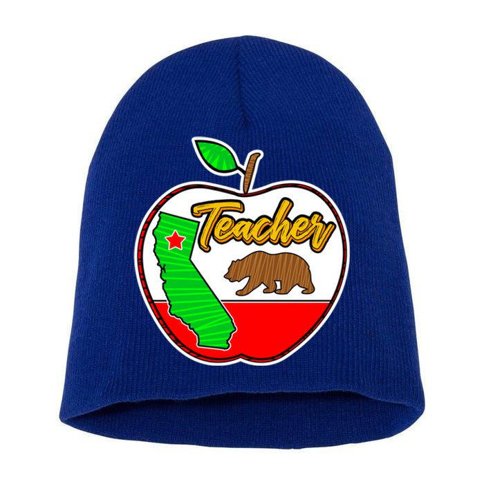 California Teacher Appreciati To School Gift Short Acrylic Beanie