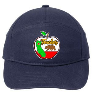 California Teacher Appreciati To School Gift 7-Panel Snapback Hat