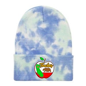 California Teacher Appreciati To School Gift Tie Dye 12in Knit Beanie