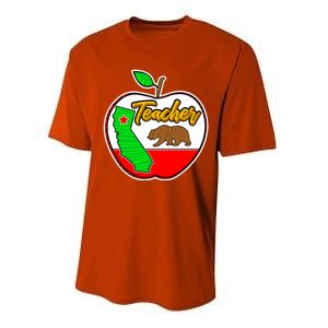 California Teacher Appreciati To School Gift Great Gift Performance Sprint T-Shirt