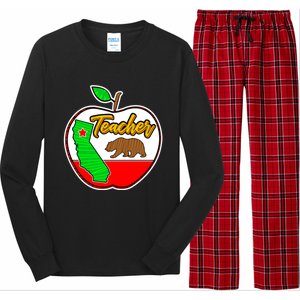 California Teacher Appreciati To School Gift Great Gift Long Sleeve Pajama Set