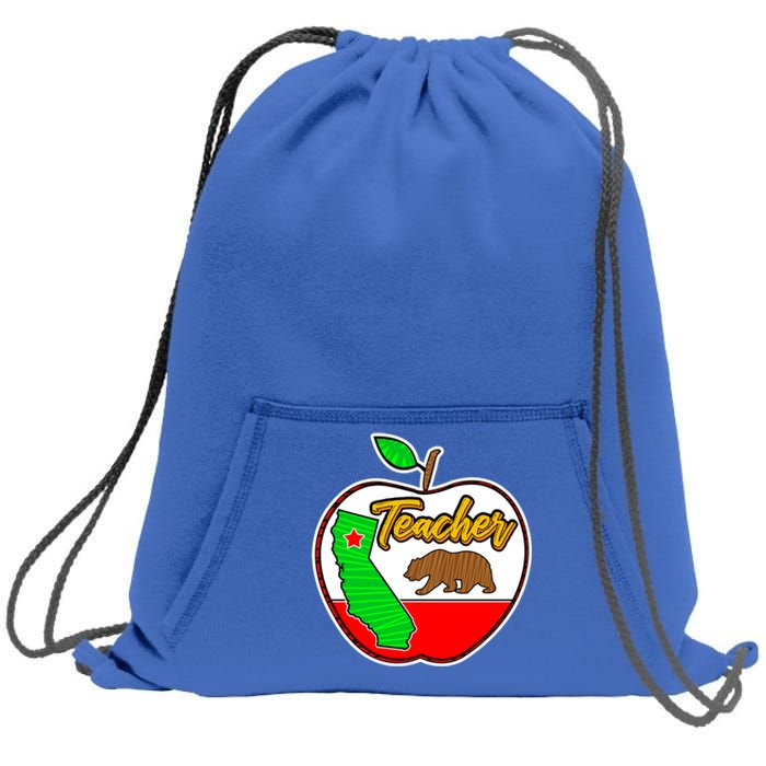 California Teacher Appreciati To School Gift Great Gift Sweatshirt Cinch Pack Bag