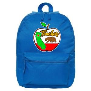 California Teacher Appreciati To School Gift Great Gift 16 in Basic Backpack