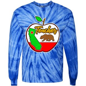 California Teacher Appreciati To School Gift Great Gift Tie-Dye Long Sleeve Shirt