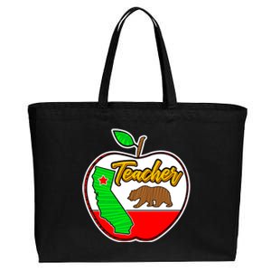 California Teacher Appreciati To School Gift Great Gift Cotton Canvas Jumbo Tote