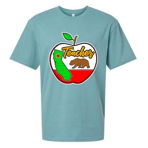 California Teacher Appreciati To School Gift Great Gift Sueded Cloud Jersey T-Shirt