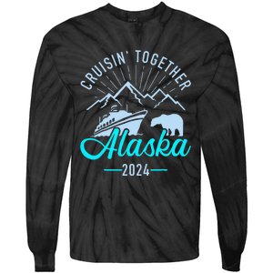 Cruisin Together Alaska 2024 Matching Cruising Vacation Tie-Dye Long Sleeve Shirt