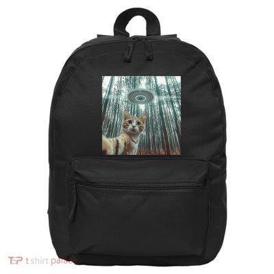 Cat Taking A Selfie Ufo .Png 16 in Basic Backpack