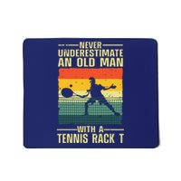 Cool Tennis Art For Grandpa Men Tennis Player Racket Sport Mousepad