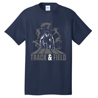 Cute Track And Field Athletics For Boy And Girl Tall T-Shirt