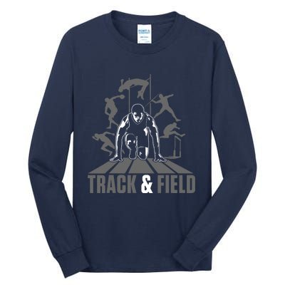 Cute Track And Field Athletics For Boy And Girl Tall Long Sleeve T-Shirt