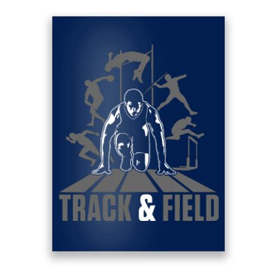 Cute Track And Field Athletics For Boy And Girl Poster