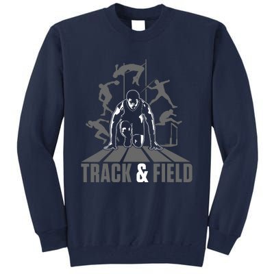 Cute Track And Field Athletics For Boy And Girl Tall Sweatshirt