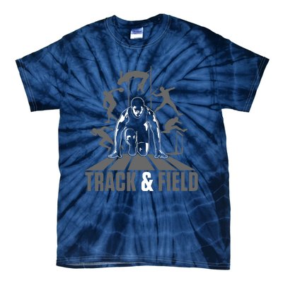 Cute Track And Field Athletics For Boy And Girl Tie-Dye T-Shirt