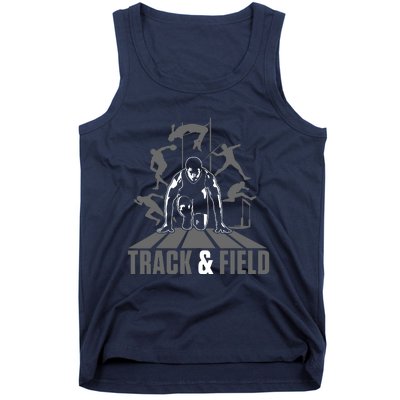 Cute Track And Field Athletics For Boy And Girl Tank Top