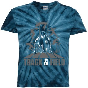 Cute Track And Field Athletics For Boy And Girl Kids Tie-Dye T-Shirt