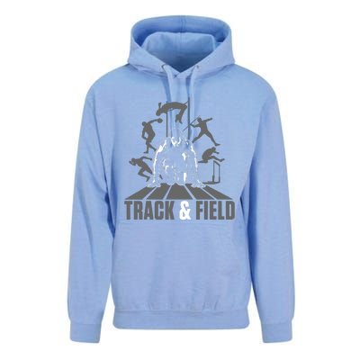 Cute Track And Field Athletics For Boy And Girl Unisex Surf Hoodie