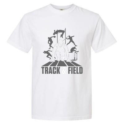 Cute Track And Field Athletics For Boy And Girl Garment-Dyed Heavyweight T-Shirt