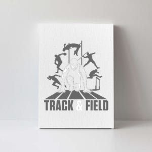 Cute Track And Field Athletics For Boy And Girl Canvas