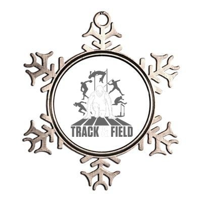 Cute Track And Field Athletics For Boy And Girl Metallic Star Ornament