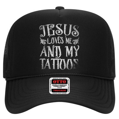 Christian Tattoo Artist Jesus Loves Me And My Tattoos Tattoo Trucker Hat