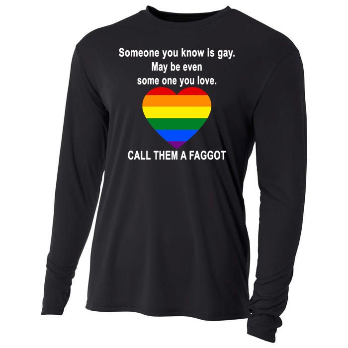 Call Them A Faggot Someone You Know Is Gay Cooling Performance Long Sleeve Crew