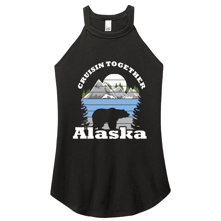 Cruisin Together Alaska Cruise Ship Family Vacation Gift Women's Perfect Tri Rocker Tank