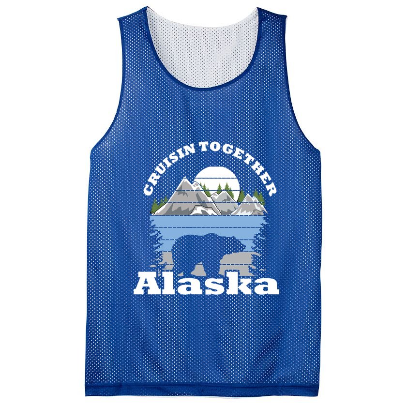 Cruisin Together Alaska Cruise Ship Family Vacation Gift Mesh Reversible Basketball Jersey Tank