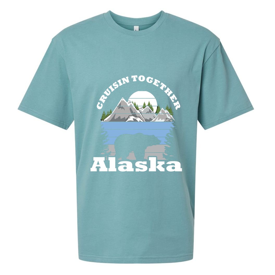 Cruisin Together Alaska Cruise Ship Family Vacation Gift Sueded Cloud Jersey T-Shirt