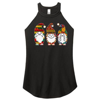 Cute Three African Gnomes Proud Melanin Black History Month Women’s Perfect Tri Rocker Tank