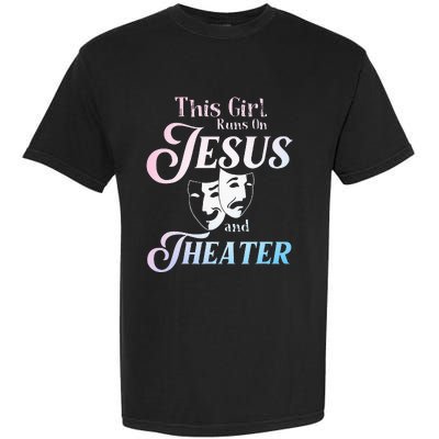 Cute Theatre Art For Teen Women Acting Musical Lover Garment-Dyed Heavyweight T-Shirt