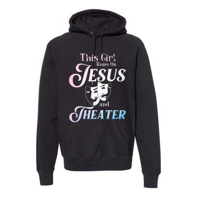 Cute Theatre Art For Teen Women Acting Musical Lover Premium Hoodie