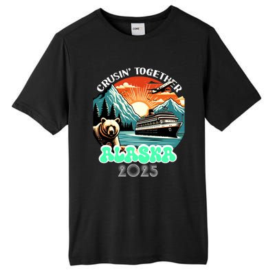 Cruisin Together Alaska 2025 Vintage Sun Family Cruise Tall Fusion ChromaSoft Performance T-Shirt