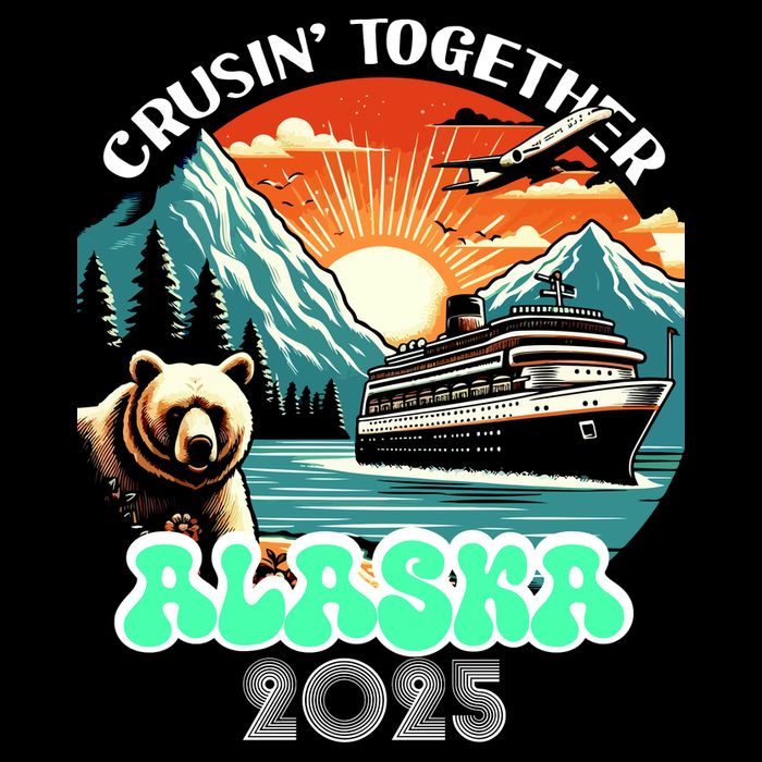 Cruisin Together Alaska 2025 Vintage Sun Family Cruise Bucket Hat