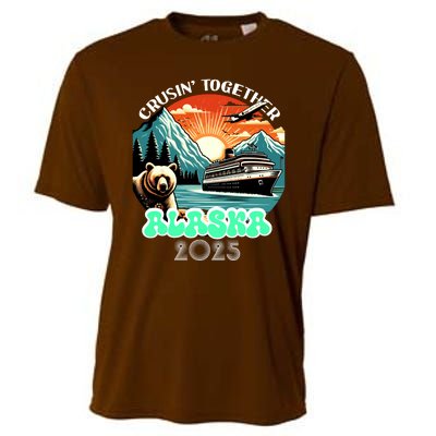 Cruisin Together Alaska 2025 Vintage Sun Family Cruise Cooling Performance Crew T-Shirt