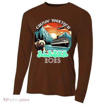 Cruisin Together Alaska 2025 Vintage Sun Family Cruise Cooling Performance Long Sleeve Crew