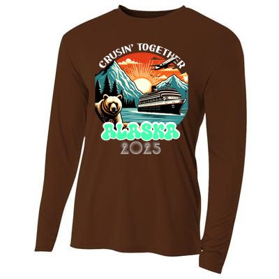 Cruisin Together Alaska 2025 Vintage Sun Family Cruise Cooling Performance Long Sleeve Crew