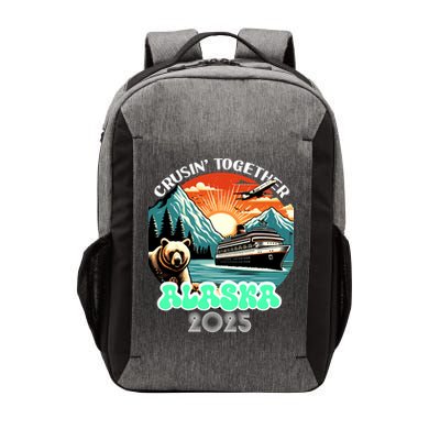 Cruisin Together Alaska 2025 Vintage Sun Family Cruise Vector Backpack