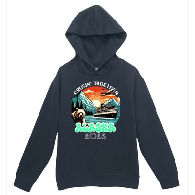 Cruisin Together Alaska 2025 Vintage Sun Family Cruise Urban Pullover Hoodie