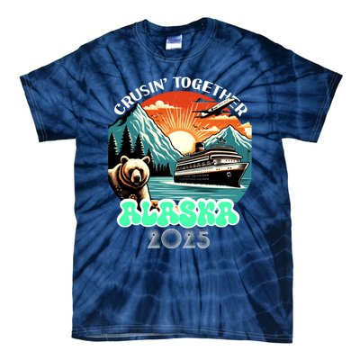 Cruisin Together Alaska 2025 Vintage Sun Family Cruise Tie-Dye T-Shirt