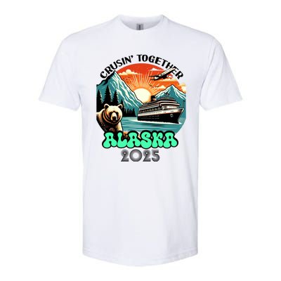 Cruisin Together Alaska 2025 Vintage Sun Family Cruise Softstyle CVC T-Shirt