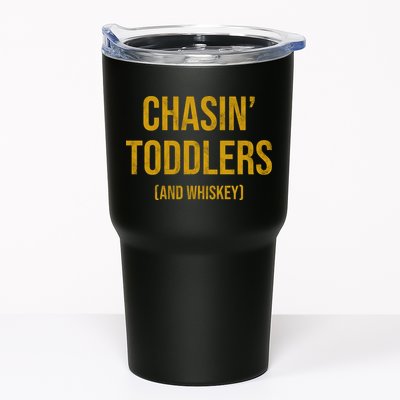 Chasin Toddlers And Whiskey Funny Parent Tumbler