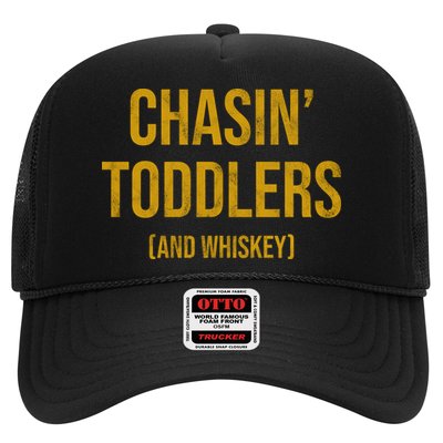 Chasin Toddlers And Whiskey Funny Parent Trucker Hat