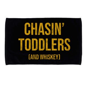 Chasin Toddlers And Whiskey Funny Parent Microfiber Hand Towel