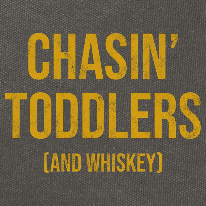 Chasin Toddlers And Whiskey Funny Parent Cotton Canvas Backpack